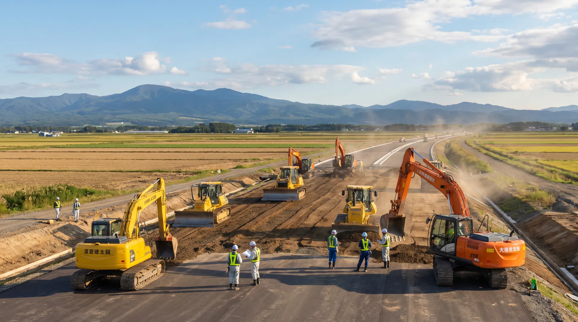 建設プロジェクトの現場