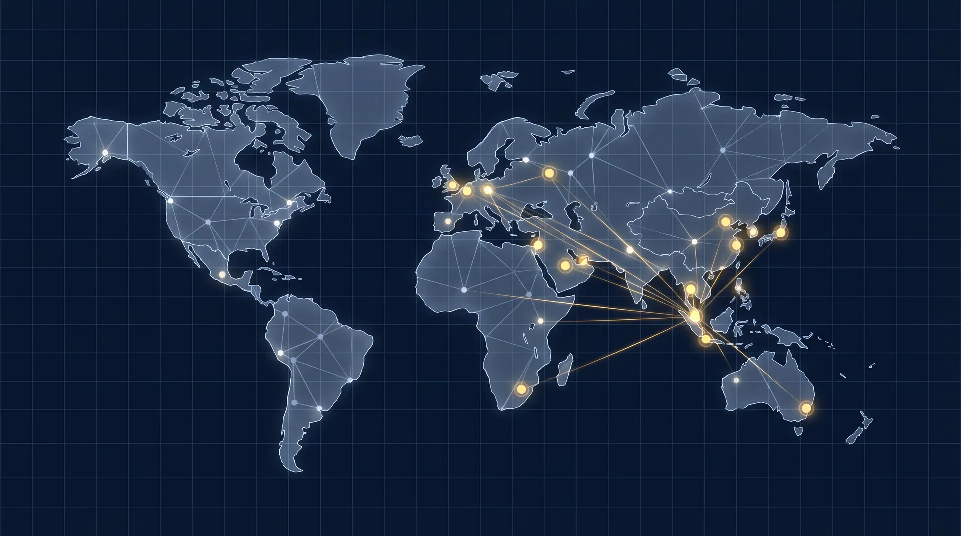 Global network map